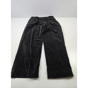 Corneliani Corduroy Pants Mens 38x30 Black Italy Dress Trousers Flat Front
